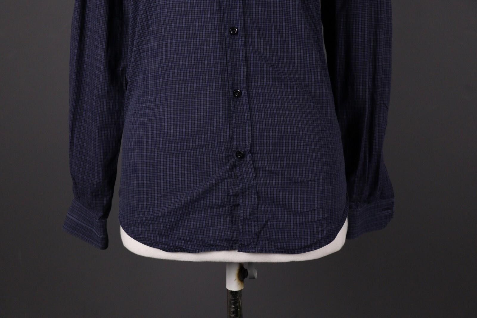 The Kooples The Kooples Blue Checl Long Sleeve Top Shirt Blouse Size S Size S / US 4 / IT 40 - 3 Thumbnail