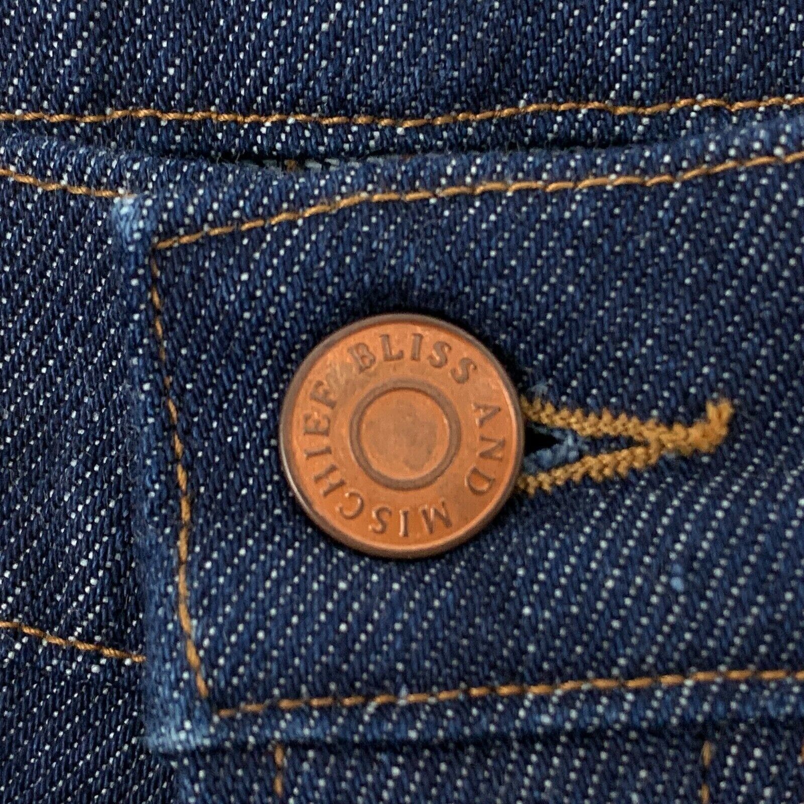 Other Bliss and Mischief Slim Jeans Blue Button Fly Womens 31 Size 31" - 5 Thumbnail