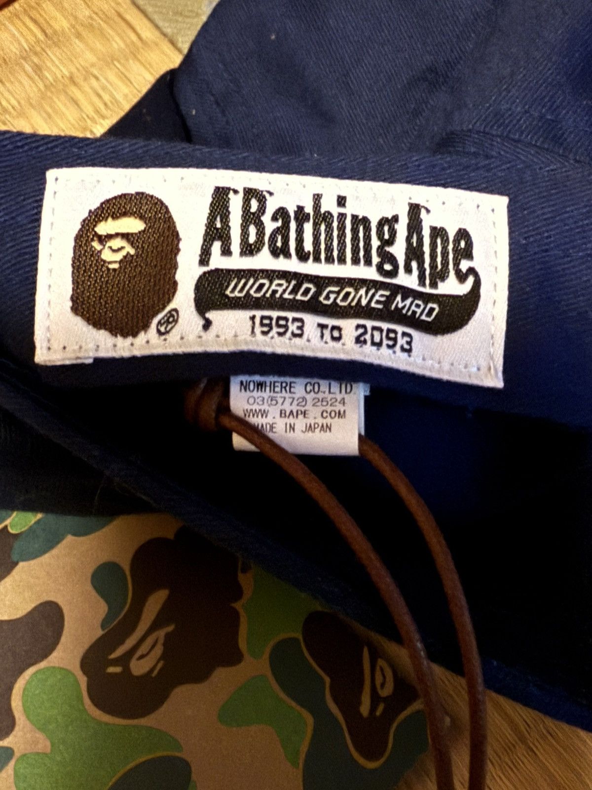 Bape A Bathing Ape Navy Blue Hat Size ONE SIZE - 3 Thumbnail
