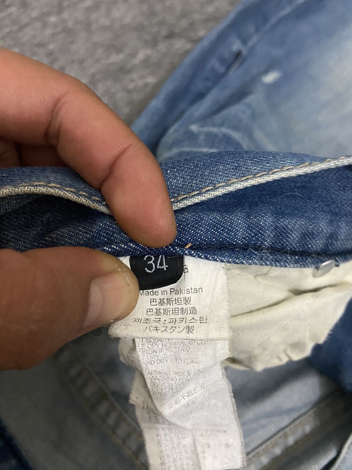 Levi's Vintage Clothing Levi’s denim pants 522 desetresed vintage Size US 34 / EU 50 - 13 Thumbnail