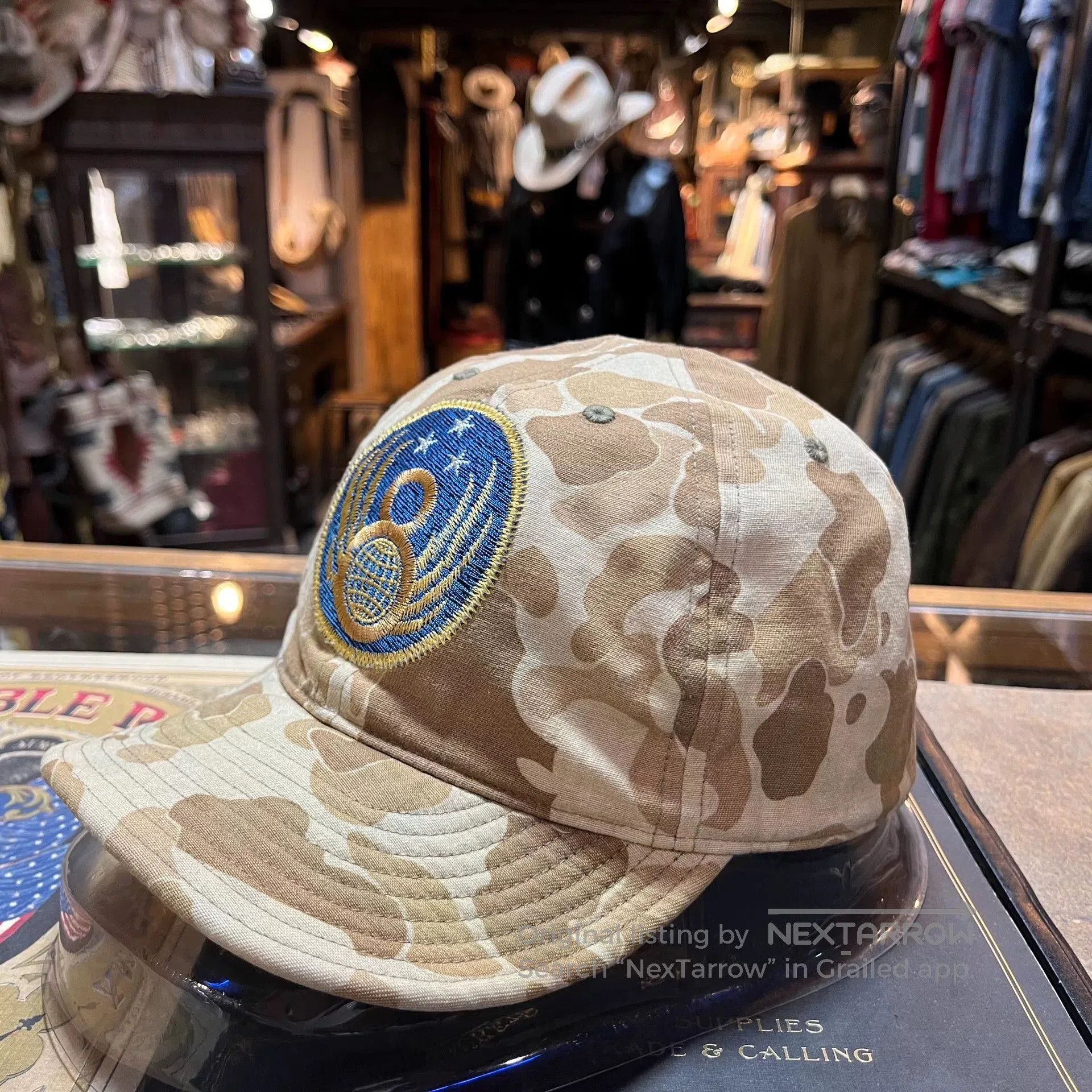 RRL Ralph Lauren camo embroidered cap by double rl. Size ONE SIZE - 3 Thumbnail