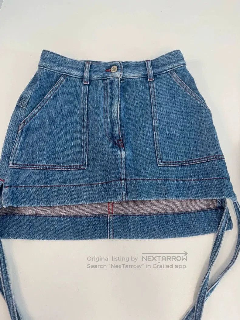 Loewe LOEWE Denim Paneled Casual Skirt. Size US 26 / EU 42 - 2 Thumbnail
