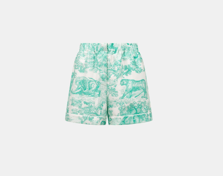Dior o1w1db10925 341P42 Dioriviera Short in White/Aquamarina Size 27" / US 4 / IT 40 - 1 Thumbnail