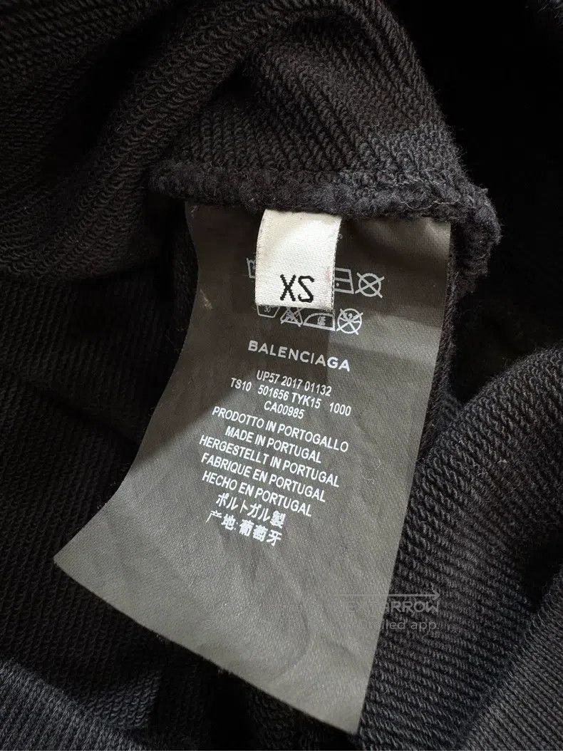 Balenciaga Balenciaga Black Hooded Sweatshirt, XS size Size US XS / EU 42 / 0 - 8 Thumbnail