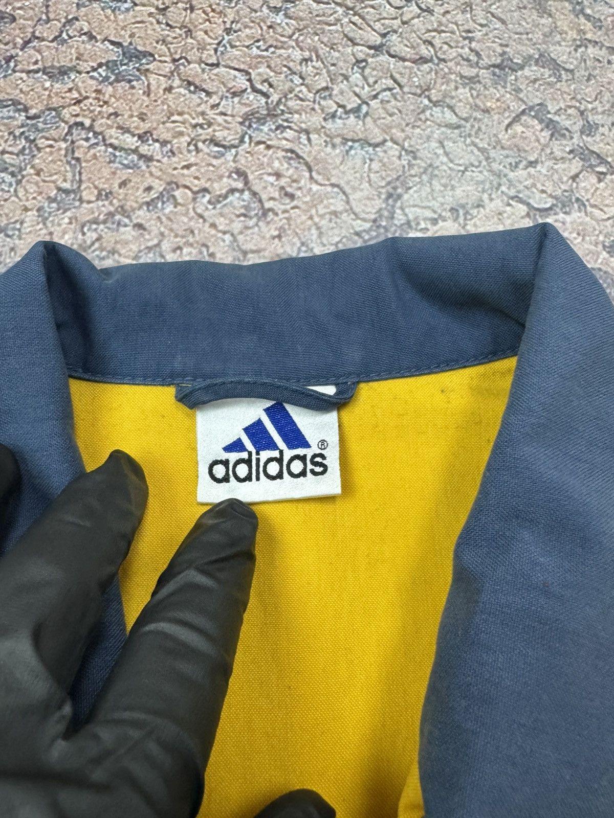 Adidas Vintage Adidas Denim Yellow/black Avantgarde Overshirt Size US L / EU 52-54 / 3 - 15 Thumbnail