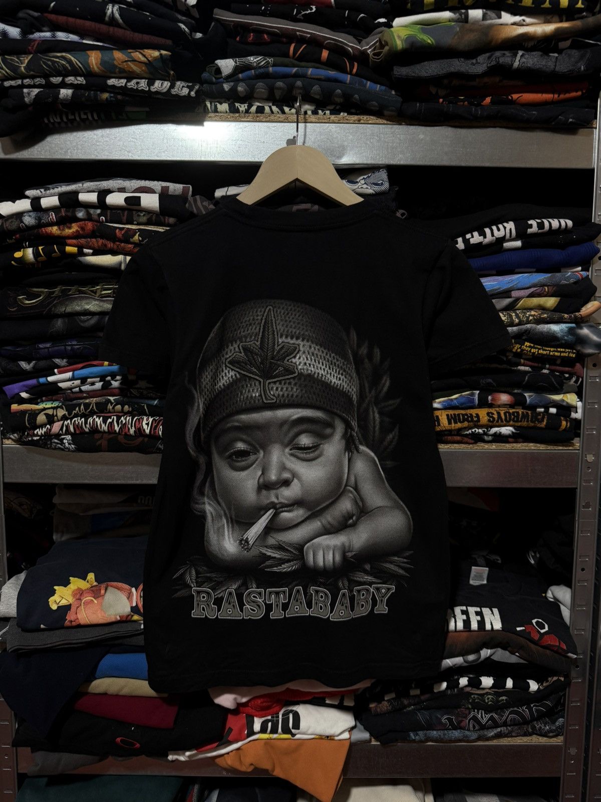 Vintage Vintage Y2K Marijuana Cannabis Rasta Baby T-Shirt Retro USA Size US XS / EU 42 / 0 - 2 Thumbnail