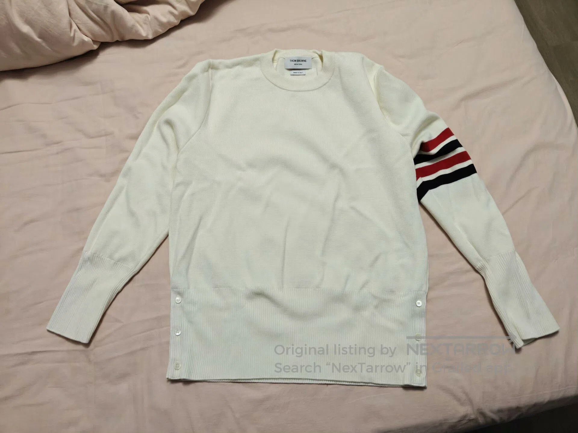 Thom Browne thom browne wool sweater with stripes. Size US M / EU 48-50 / 2 - 5 Thumbnail
