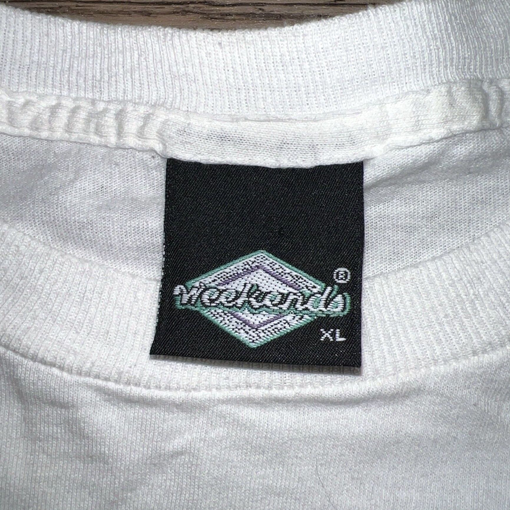 Vintage VINTAGE Single Stitch Weekends Circus Of The Stars T-Shirt Adult XL White Mens Size US XL / EU 56 / 4 - 4 Thumbnail