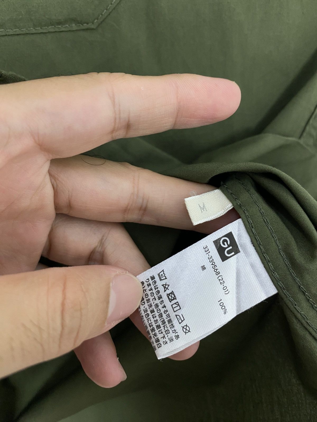 GU Rare‼️ Gu Shirt Olive Green Size US M / EU 48-50 / 2 - 5 Thumbnail
