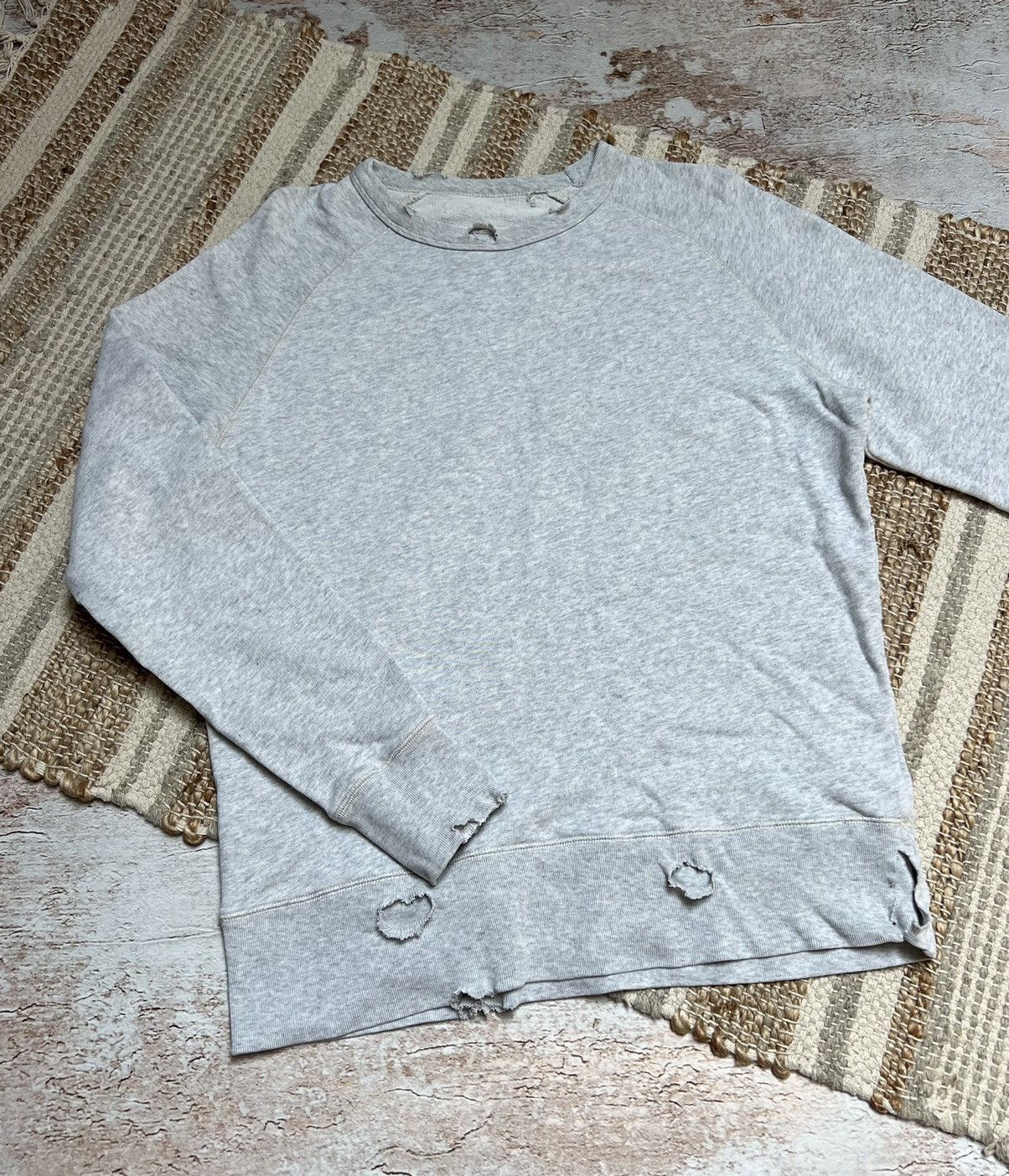 Loopwheeler Vintage loop wheel distressed Japanese sweatshirt Size US S / EU 44-46 / 1 - 2 Thumbnail