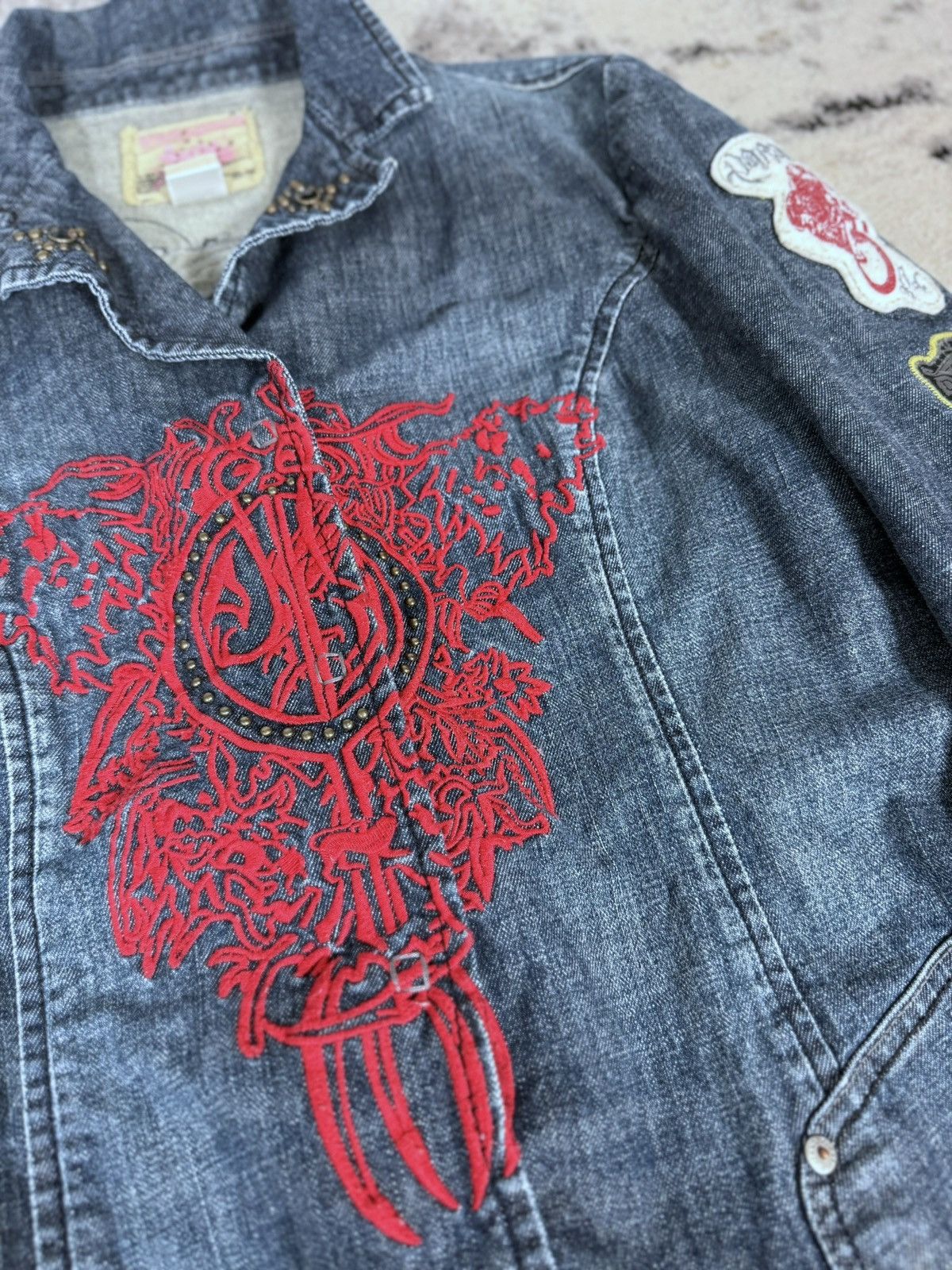 Parasuco Y2K Parasuco Embroidered Denim Jacket Size XL / US 12-14 / IT 48-50 - 5 Thumbnail