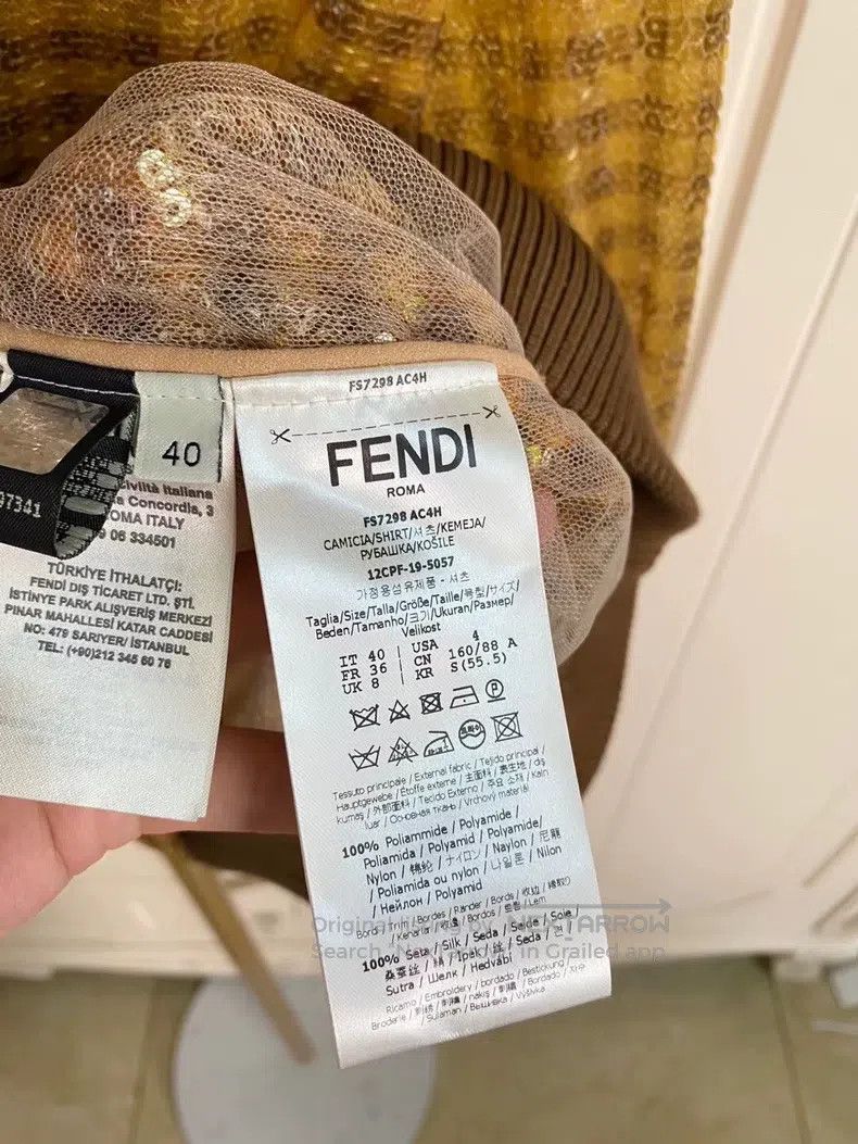 Fendi Fendi Sequined Sweatshirt Size XS / US 0-2 / IT 36-38 - 5 Thumbnail