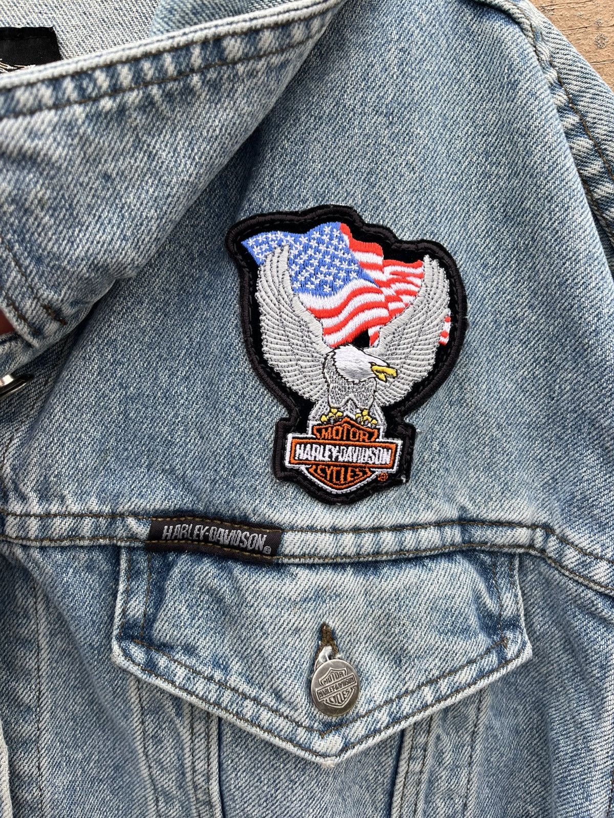 Harley Davidson Harley Davidson Jean Jacket Size US L / EU 52-54 / 3 - 2 Thumbnail