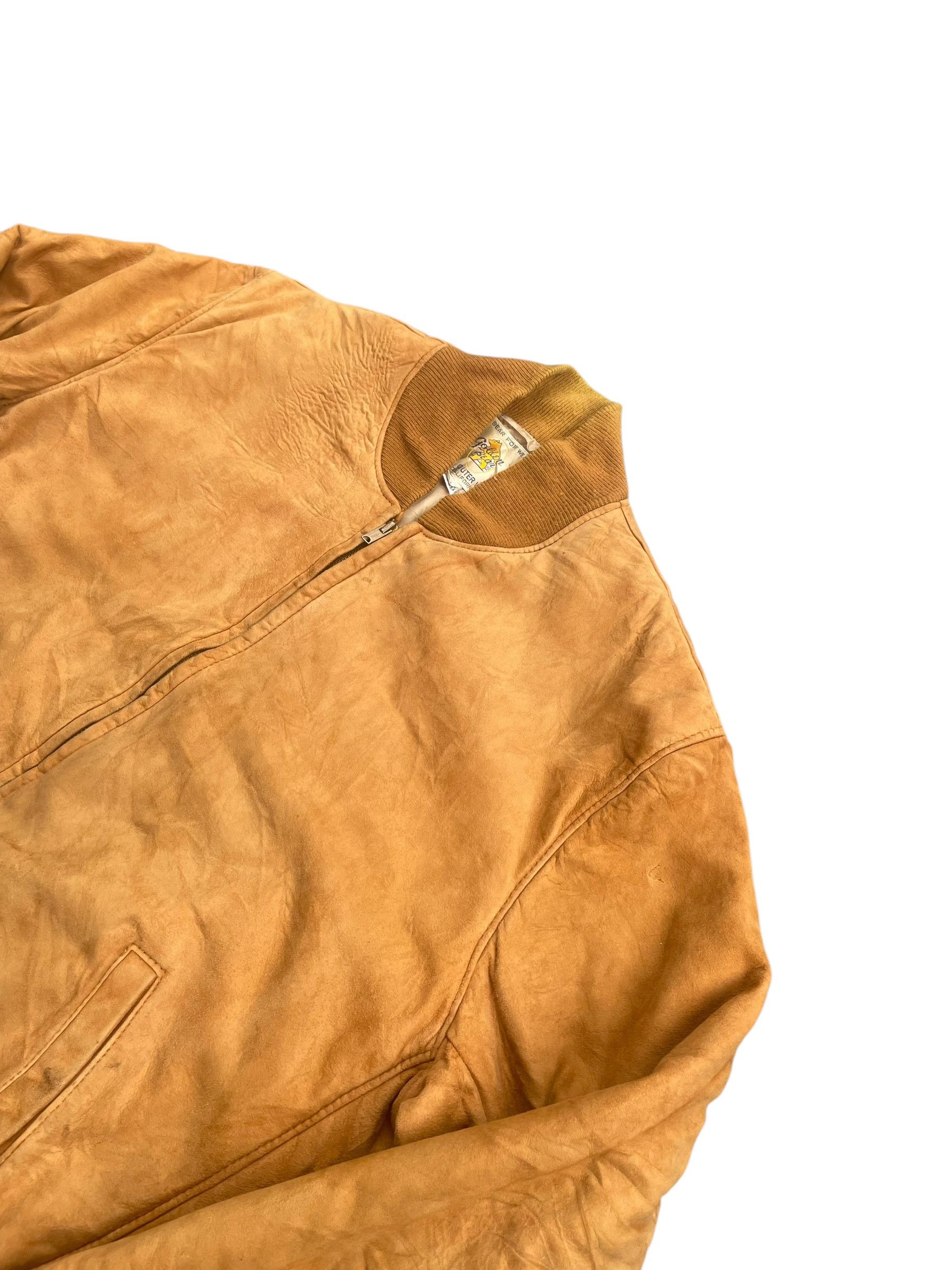 Golden Bear Vintage 60's Golden Bear Suede Leather Jacket Size US L / EU 52-54 / 3 - 3 Thumbnail