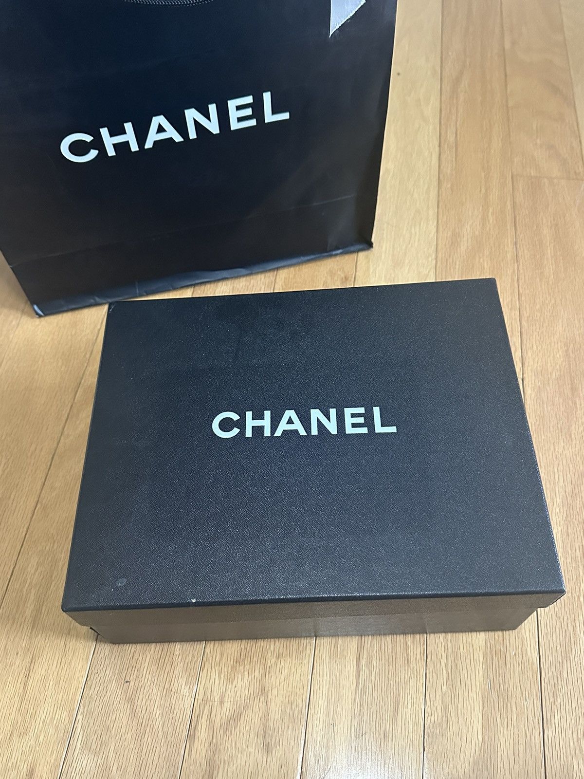 Chanel Chanel CC Platform Pumps - Beige/Black Size US 9 / IT 39 - 12 Thumbnail