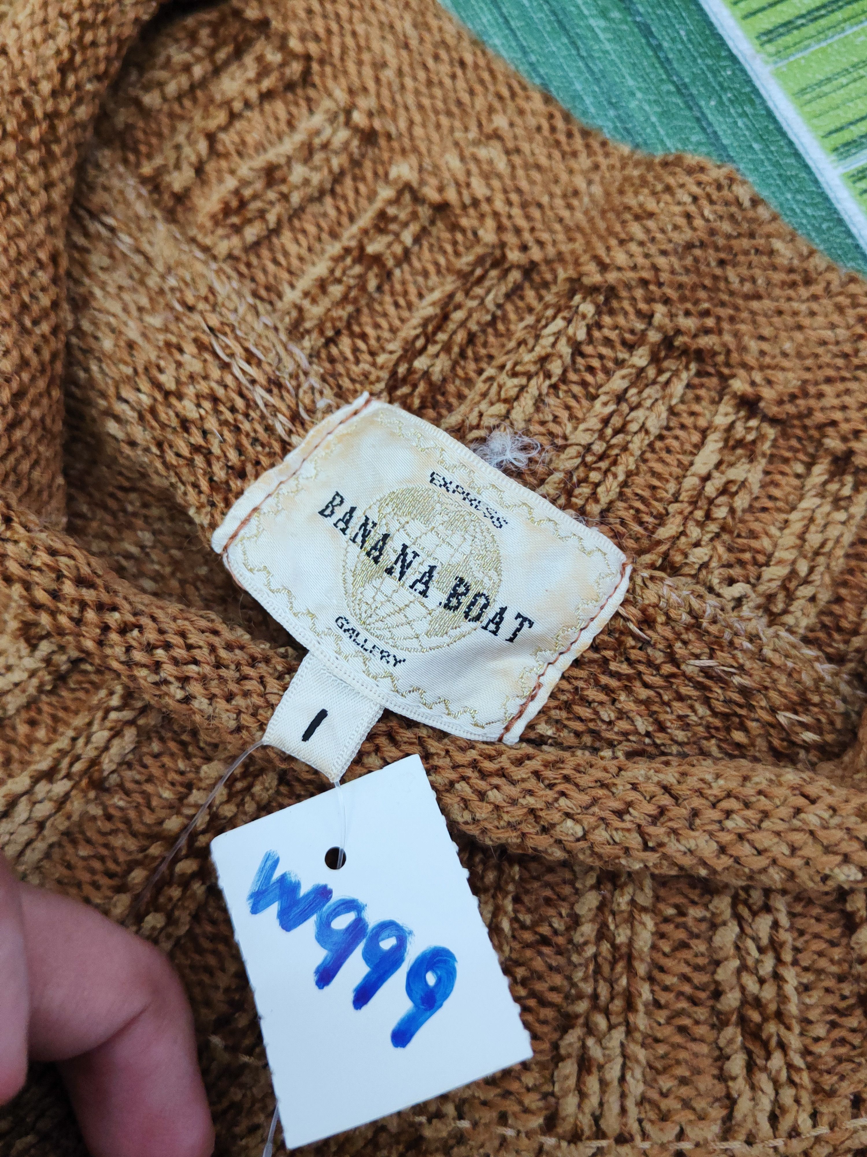 Homespun Knitwear × Japanese Brand × Vintage Banana Boat Brown Flower Knitwear Sweatshirts #W999 Size M / US 6-8 / IT 42-44 - 12 Thumbnail