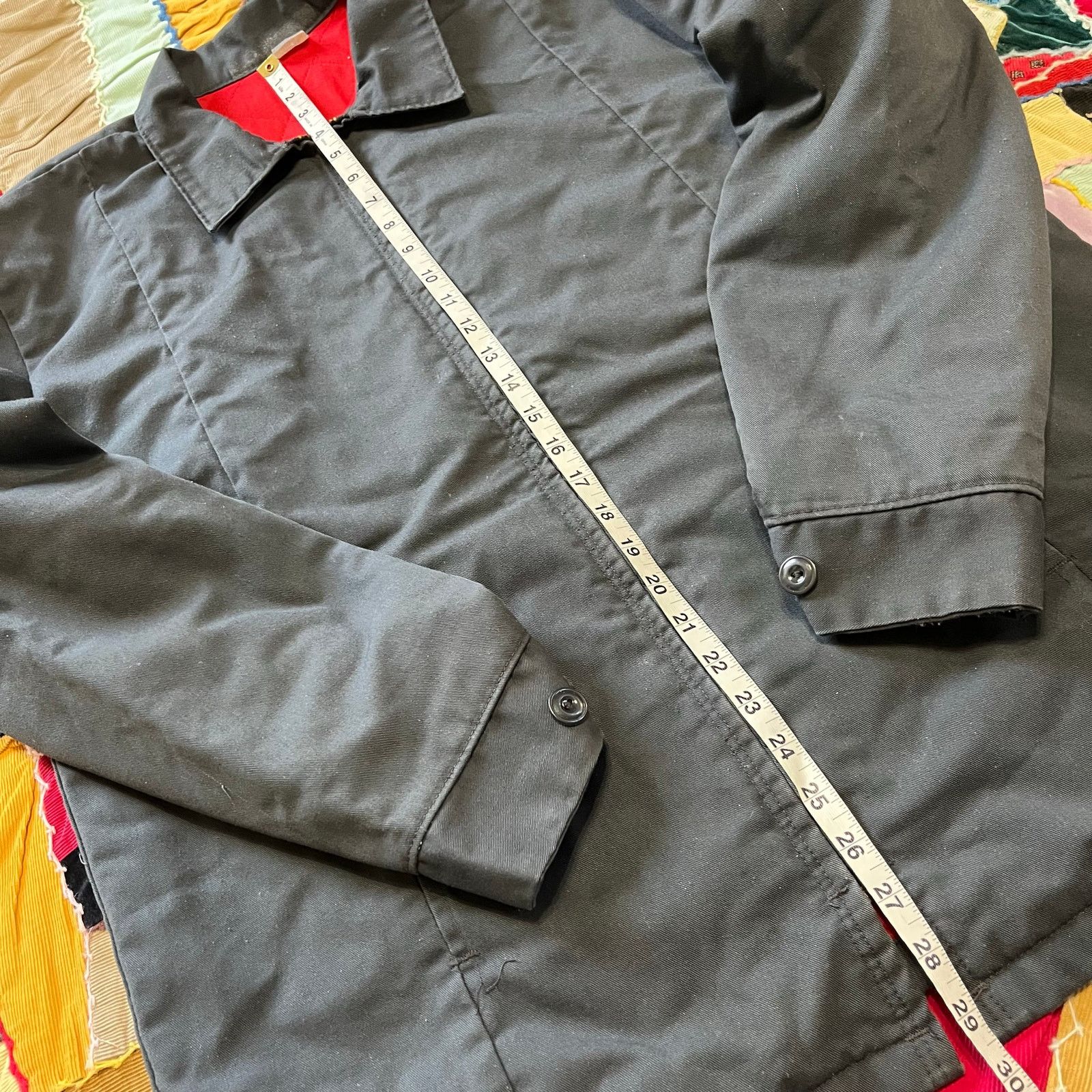 Other Vintage Red Blanket Lined Grey Workwear Jacket Large Size US L / EU 52-54 / 3 - 5 Thumbnail