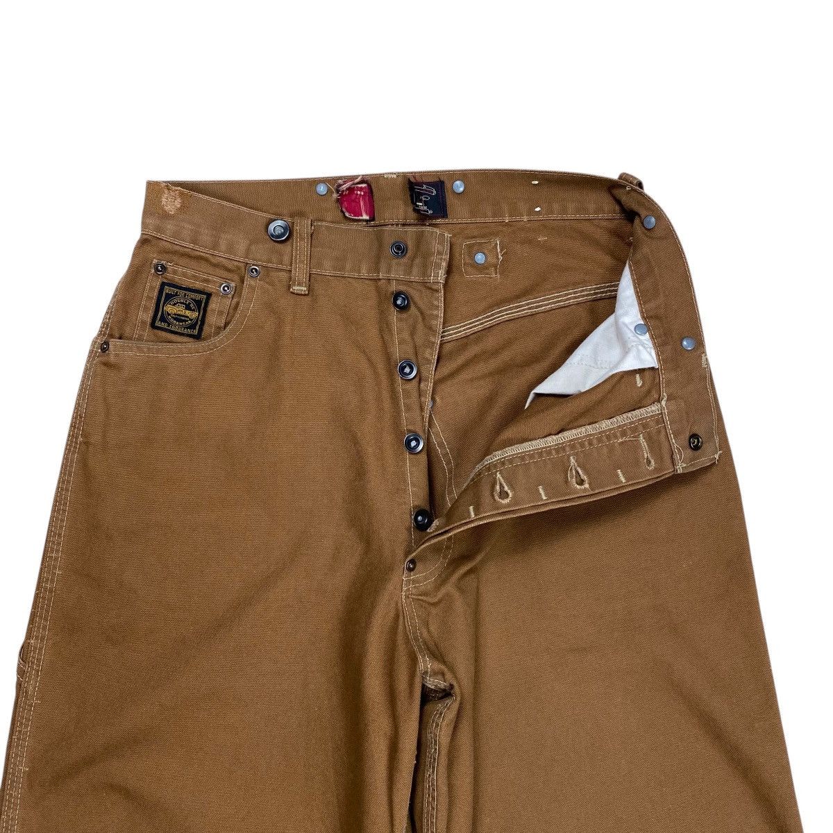 RRL Ralph Lauren Double RRL Ralph Lauren Carpenter Duck Canvas Work Pants Size US 32 / EU 48 - 3 Thumbnail