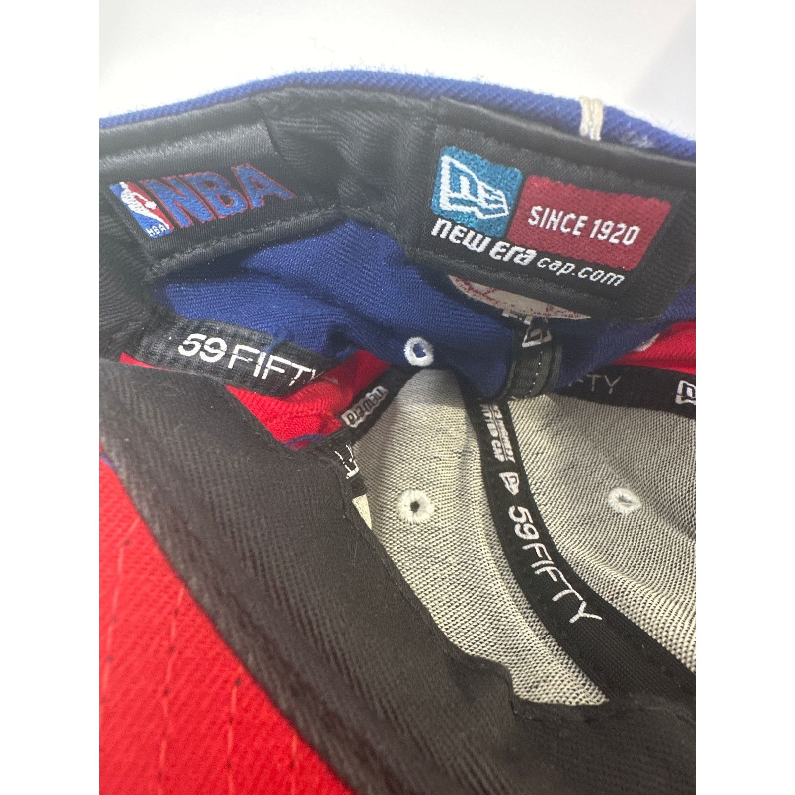 New Era New Era 59 Fifty NBA Hat 76ers Cap Size 7.5 Fitted Pinwheel Size ONE SIZE - 4 Thumbnail