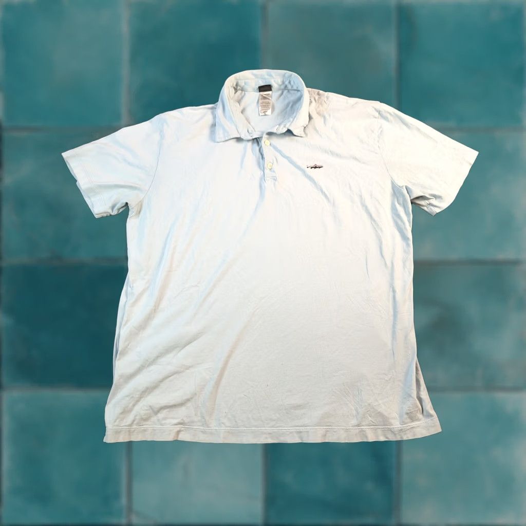 Patagonia Patagonia Polo Men’s XL Shirt Cotton Trout Fitz Roy Sky Blue Logo Golf/Polo 90s Fish Outdoor Mens Size US XL / EU 56 / 4 - 1 Thumbnail