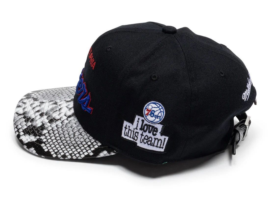 Just Don × Mitchell & Ness Just Don Sixers Snakeskin strapback hat Size ONE SIZE - 2 Thumbnail