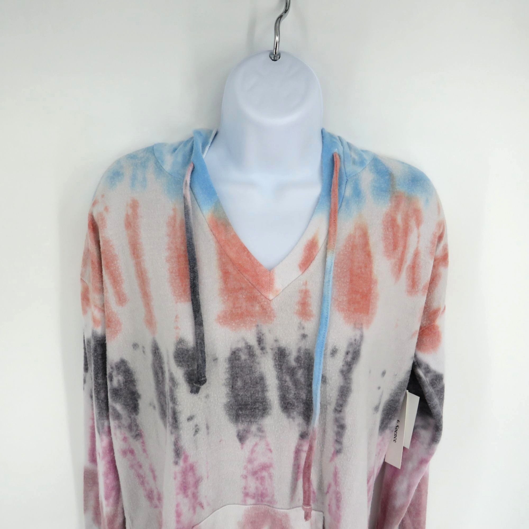 Other Theo & Spence Tie-Dye Hooded Top V-Neck Kangaroo Pocket Medi Size M / US 6-8 / IT 42-44 - 3 Thumbnail