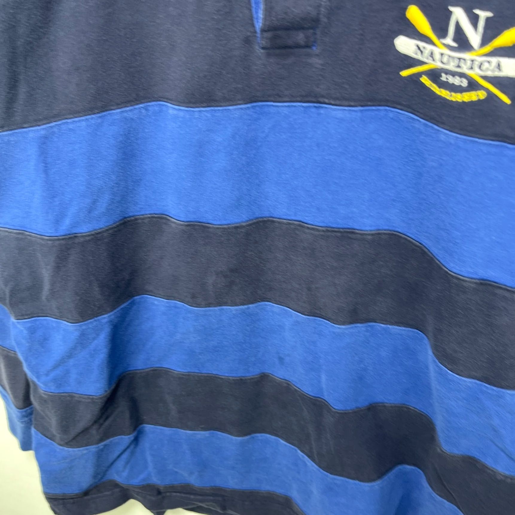Nautica VINTAGE Nautica Rugby Polo Long Sleeve Shirt XL Men's Blue Polo XL Mens Size US XL / EU 56 / 4 - 5 Thumbnail