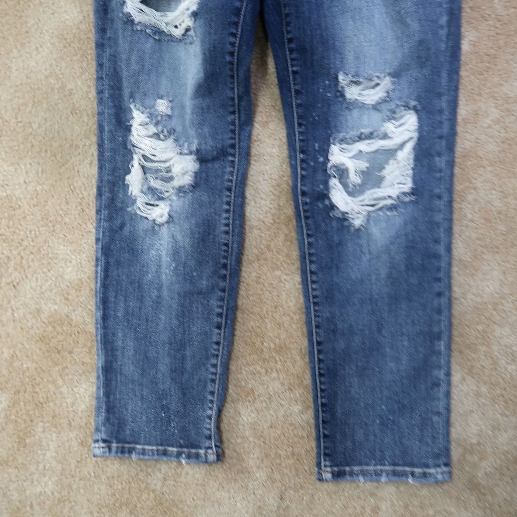 Vintage Judy Blue High Rise Boyfriend Jeans Women's 13/31 Blue Stretch Denim Size 34" / US 12 / IT 48 - 2 Thumbnail