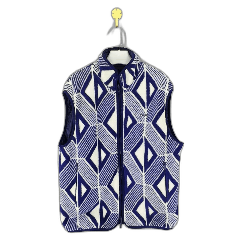 Dior Dior Blue Quilted Double-Sided Vest Size M / US 6-8 / IT 42-44 - 1 Thumbnail