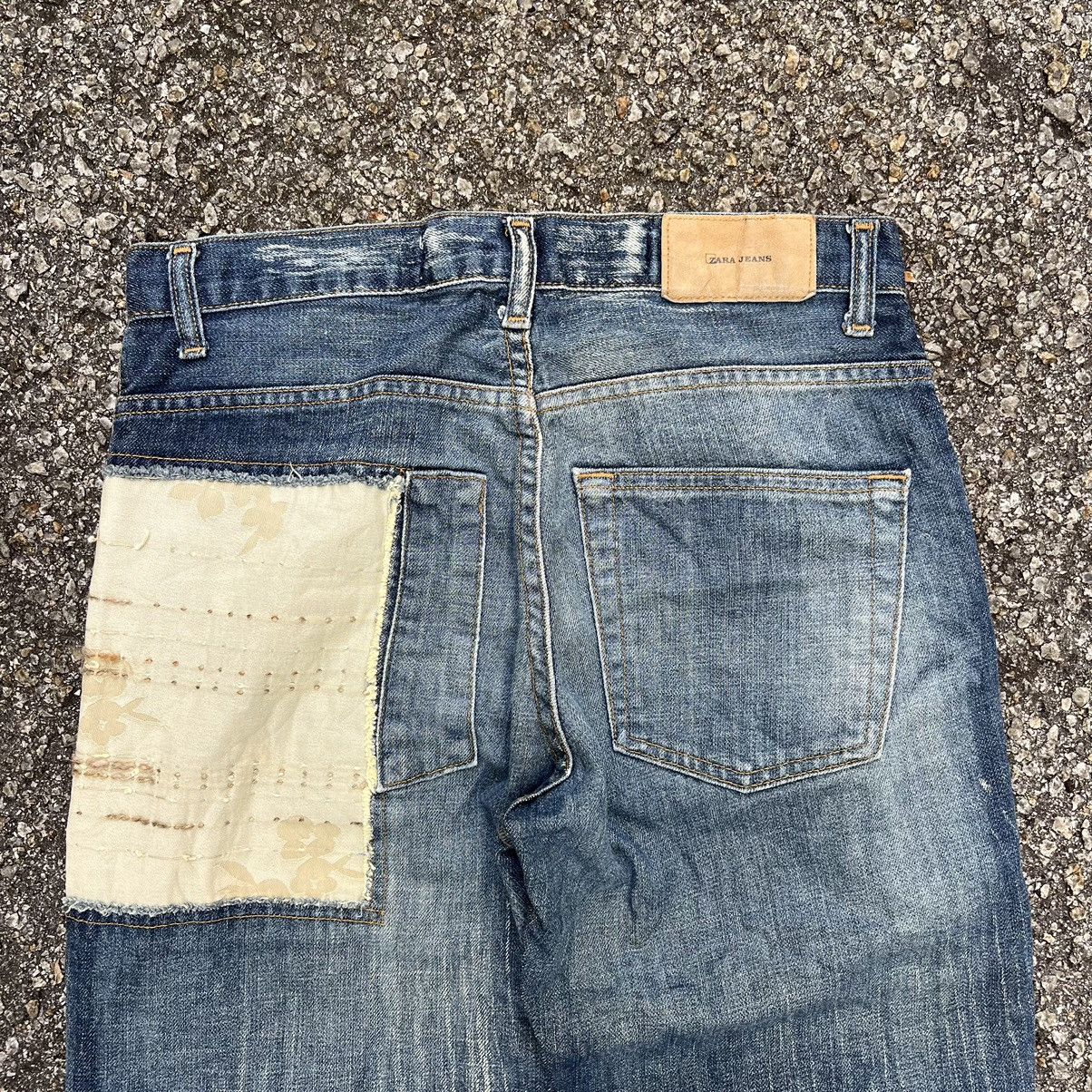 Zara Flared Zara Blue Jeans Patches Denim Boot Cut Japanese Style Size US 28 / EU 44 - 11 Thumbnail