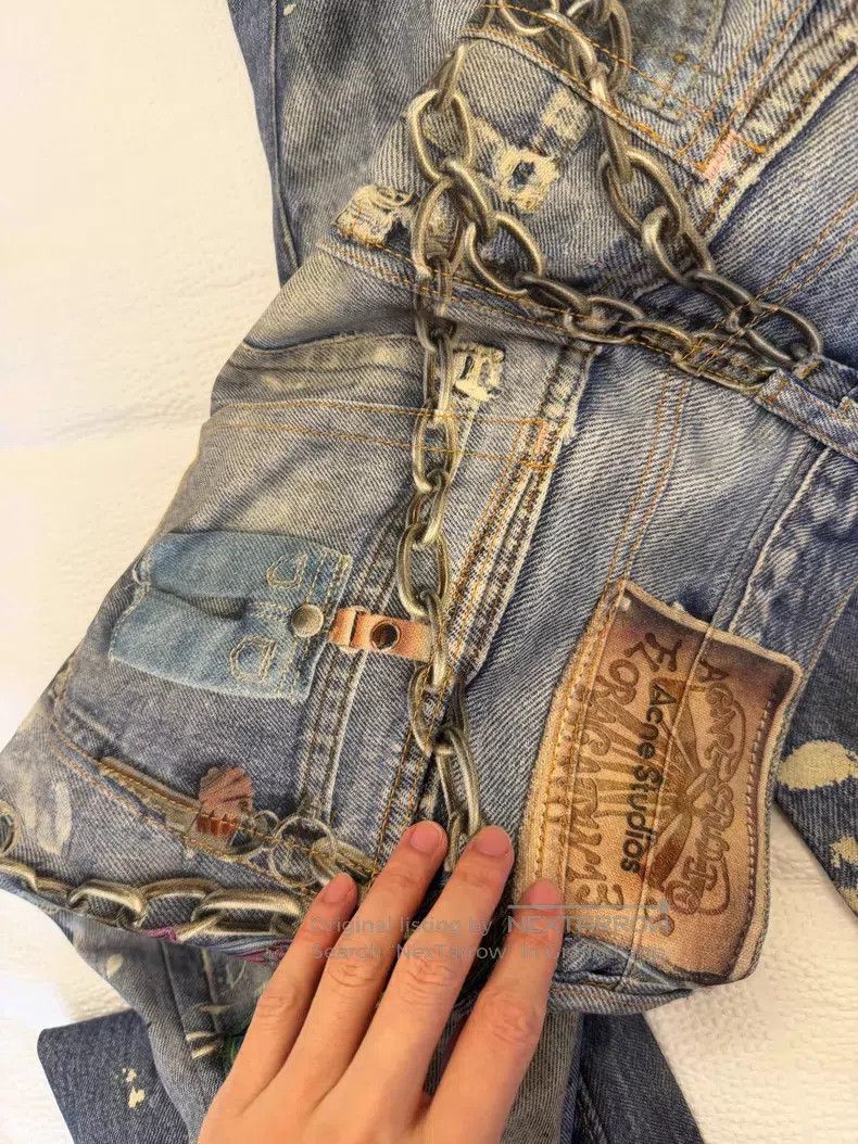 Acne Studios Acne Studios 3D Printed Jeans Size US 32 / EU 48 - 3 Thumbnail