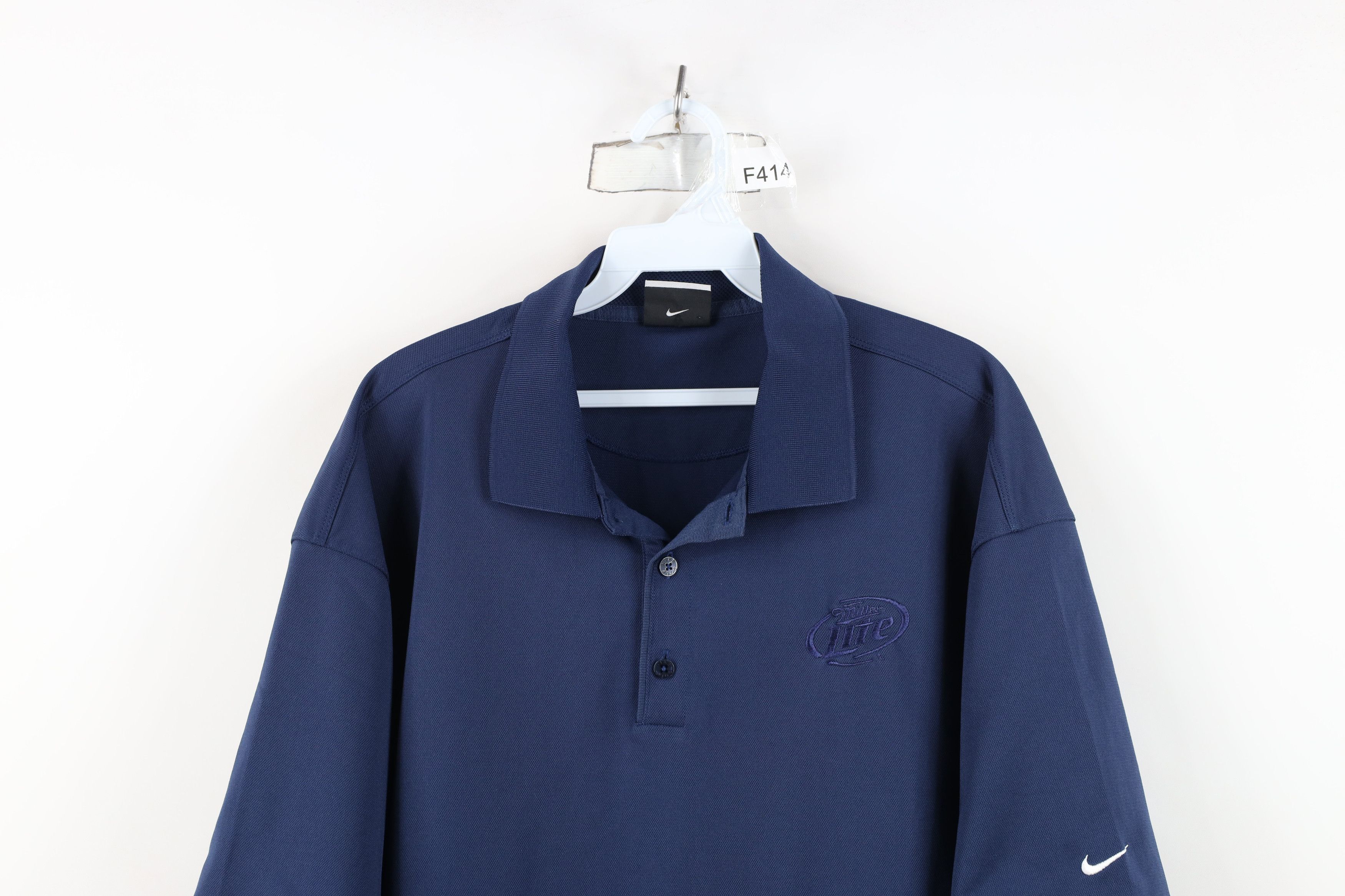 Nike Nike Golf Miller Lite Beer Collared Golfing Polo Shirt Size US XXL / EU 58 / 5 - 2 Thumbnail