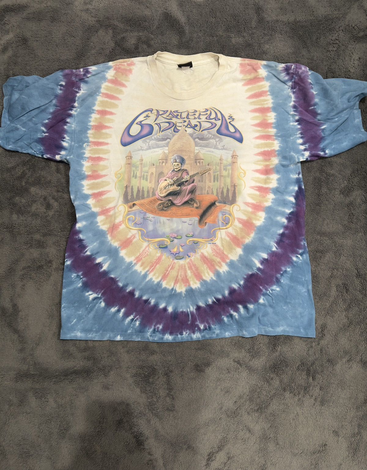 image of Band Tees x Grateful Dead Sand Carpet Tee in Purple, Men's (Size XL)