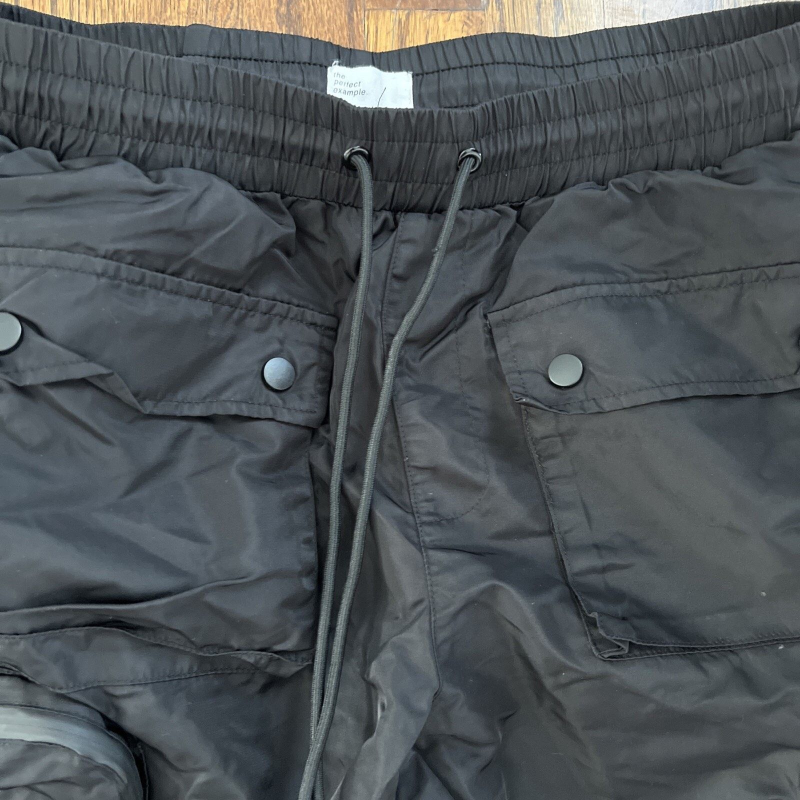 EPTM. EPTM Eptm Stacked Flare 3.0 Black Cargo Pockets Pants Size US 32 / EU 48 - 3 Thumbnail