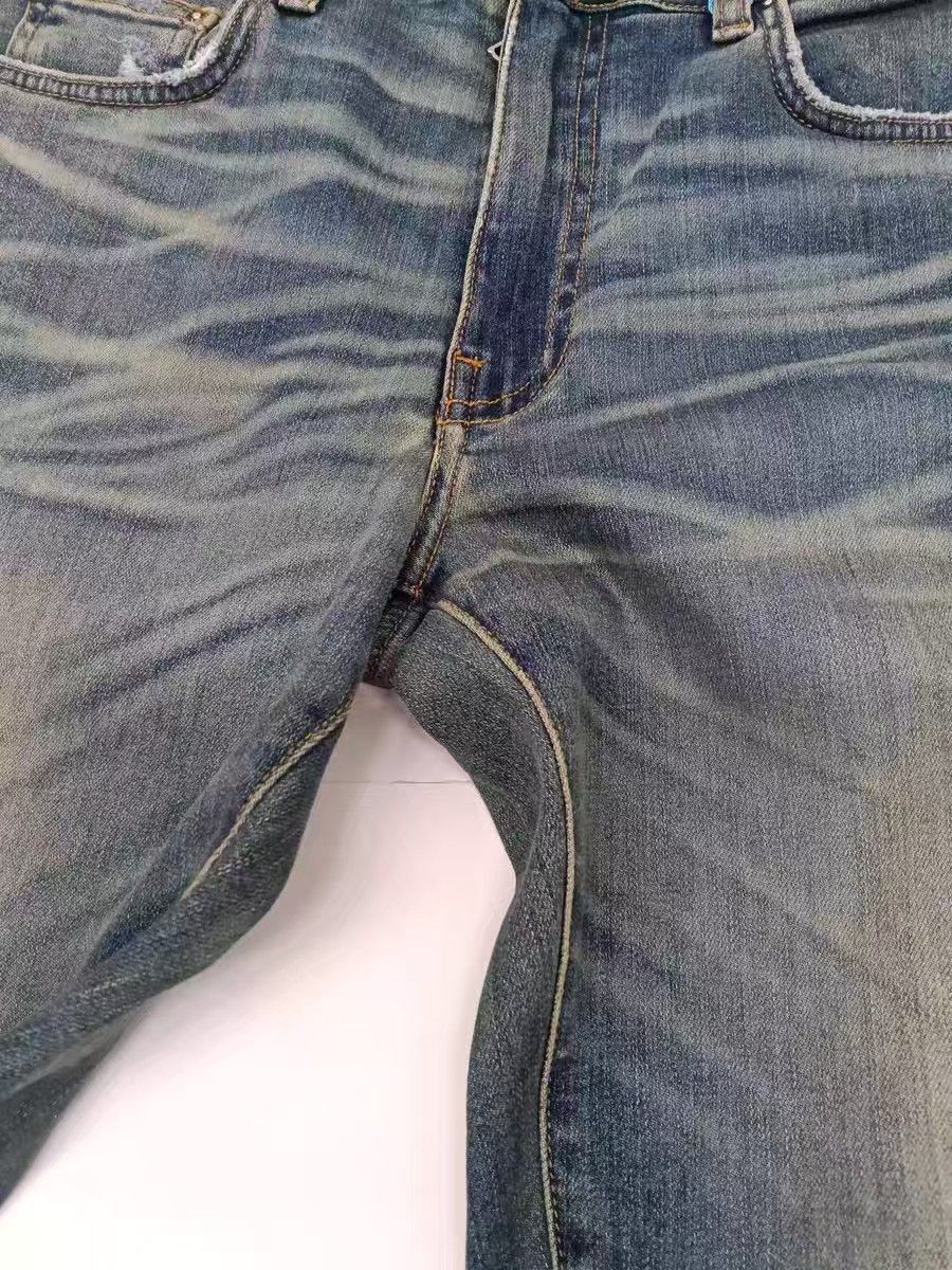 Amiri Amiri Size 32 Blue cattle jeans with holes in their knees Size US 32 / EU 48 - 7 Thumbnail
