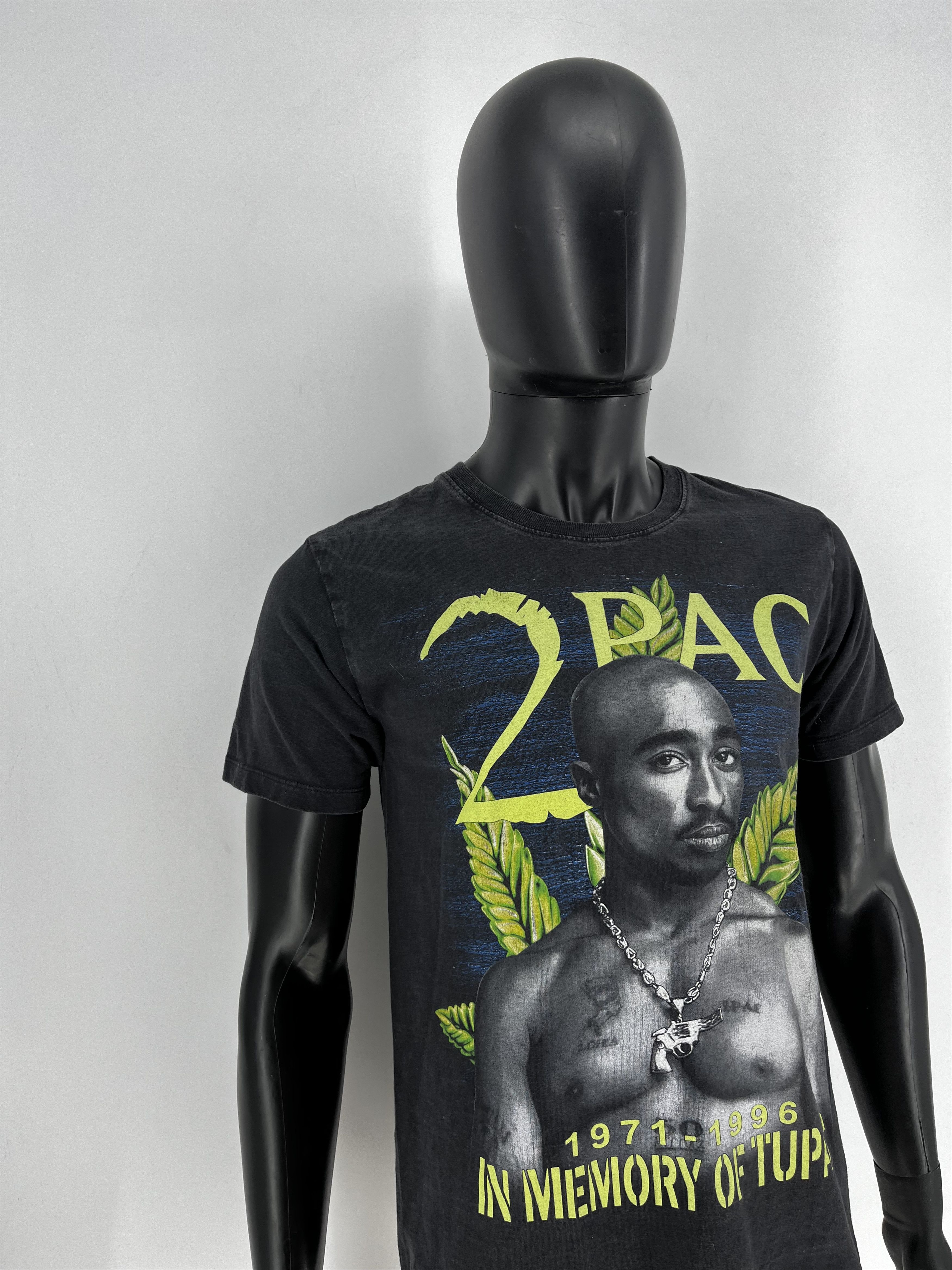 Band Tees Vintage 2Pac Tupac Shakur 1996 Men’s Black Double Sided Sz M Size US M / EU 48-50 / 2 - 4 Thumbnail