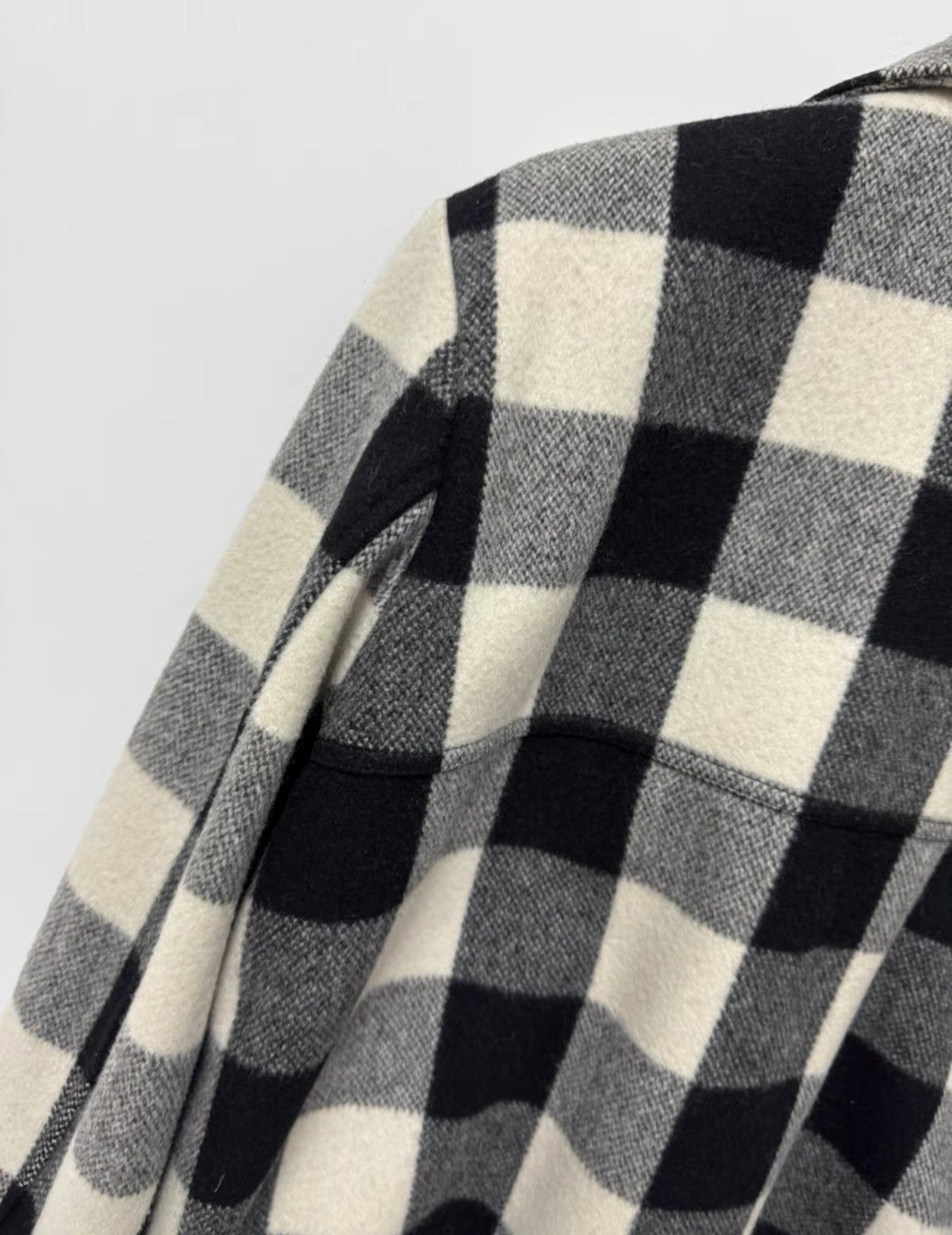 Saint Laurent Paris Saint Laurent (SLP) 13FW Black/White Check Wool Jacket Size US XL / EU 56 / 4 - 4 Thumbnail