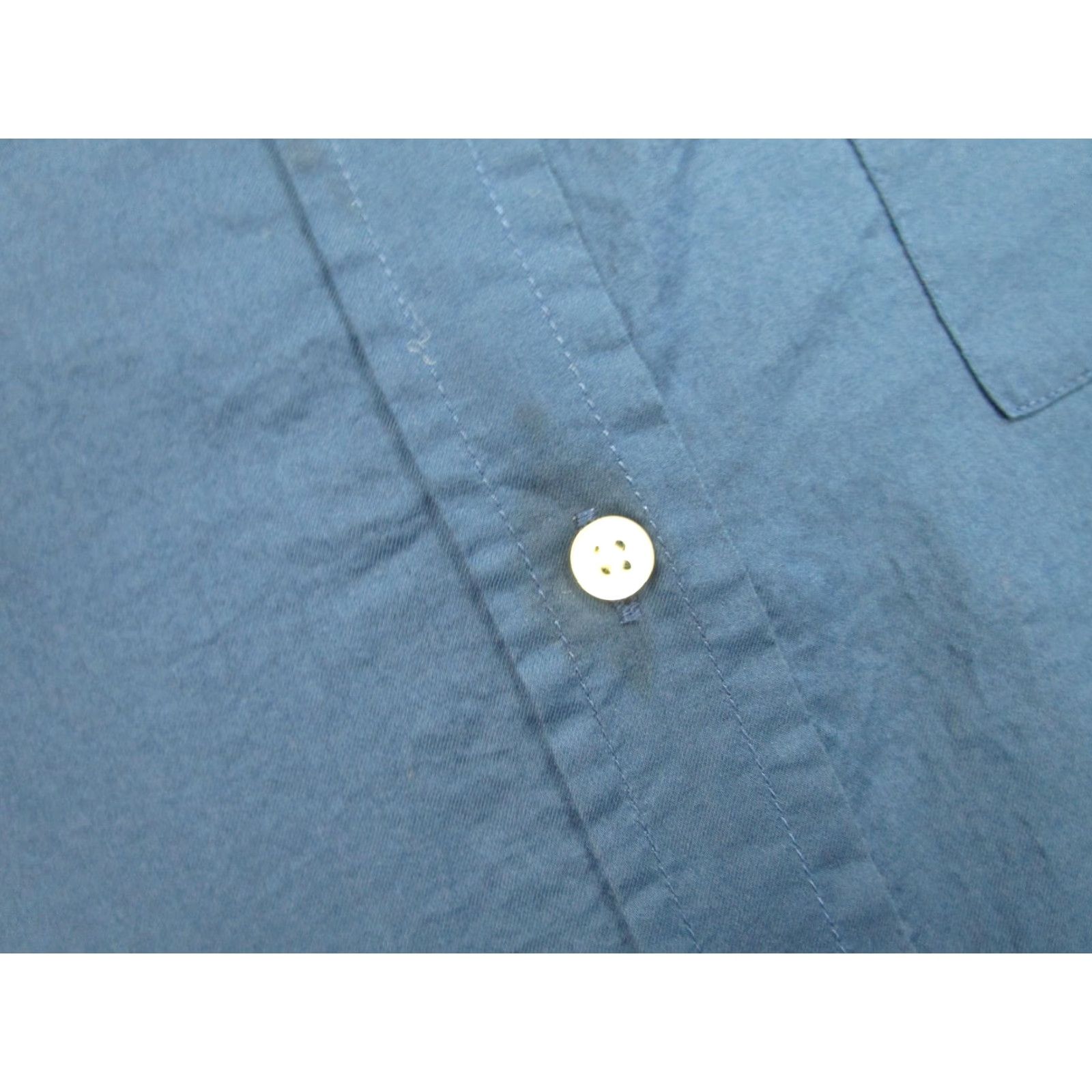 Everlane Everlane Shirt Womens 10 Blue 100% Cotton Button Front Oversized Tunic Top Size L / US 10 / IT 46 - 4 Thumbnail