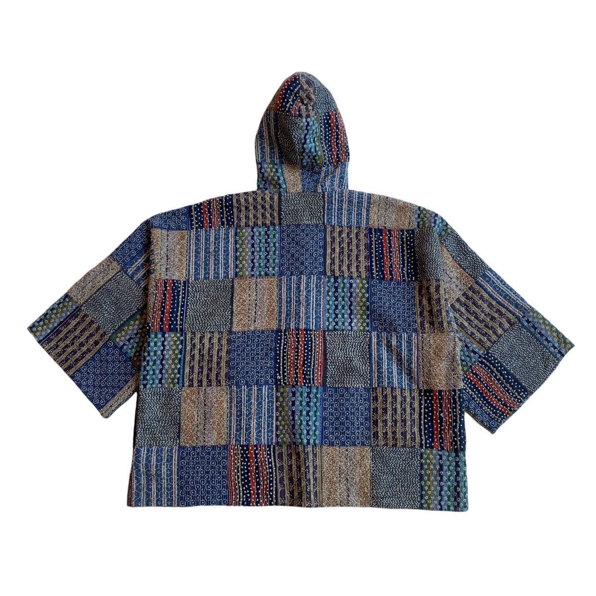 FDMTL Japanese Brand Sashiko Patchwork Denim Kimono Jacket Size US M / EU 48-50 / 2 - 2 Thumbnail
