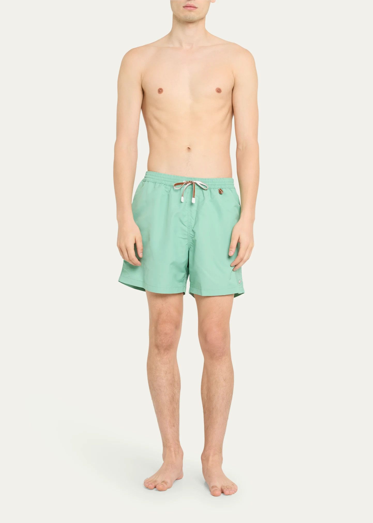 Loro Piana o1w1db10824 Bay Swim Shorts in Light Teal Size US 36 / EU 52 - 2 Thumbnail