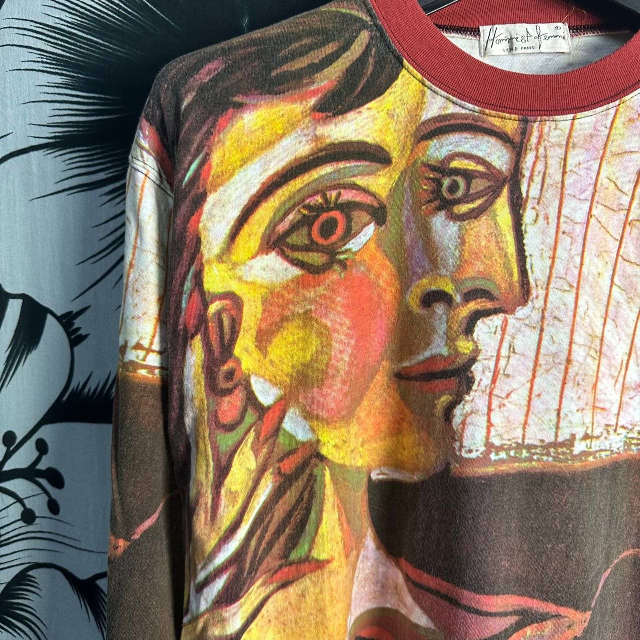 Vintage VINTAGE 1988 Pablo Picasso Dora Maar AOP Long Sleeve Shirt Size US XL / EU 56 / 4 - 7 Thumbnail