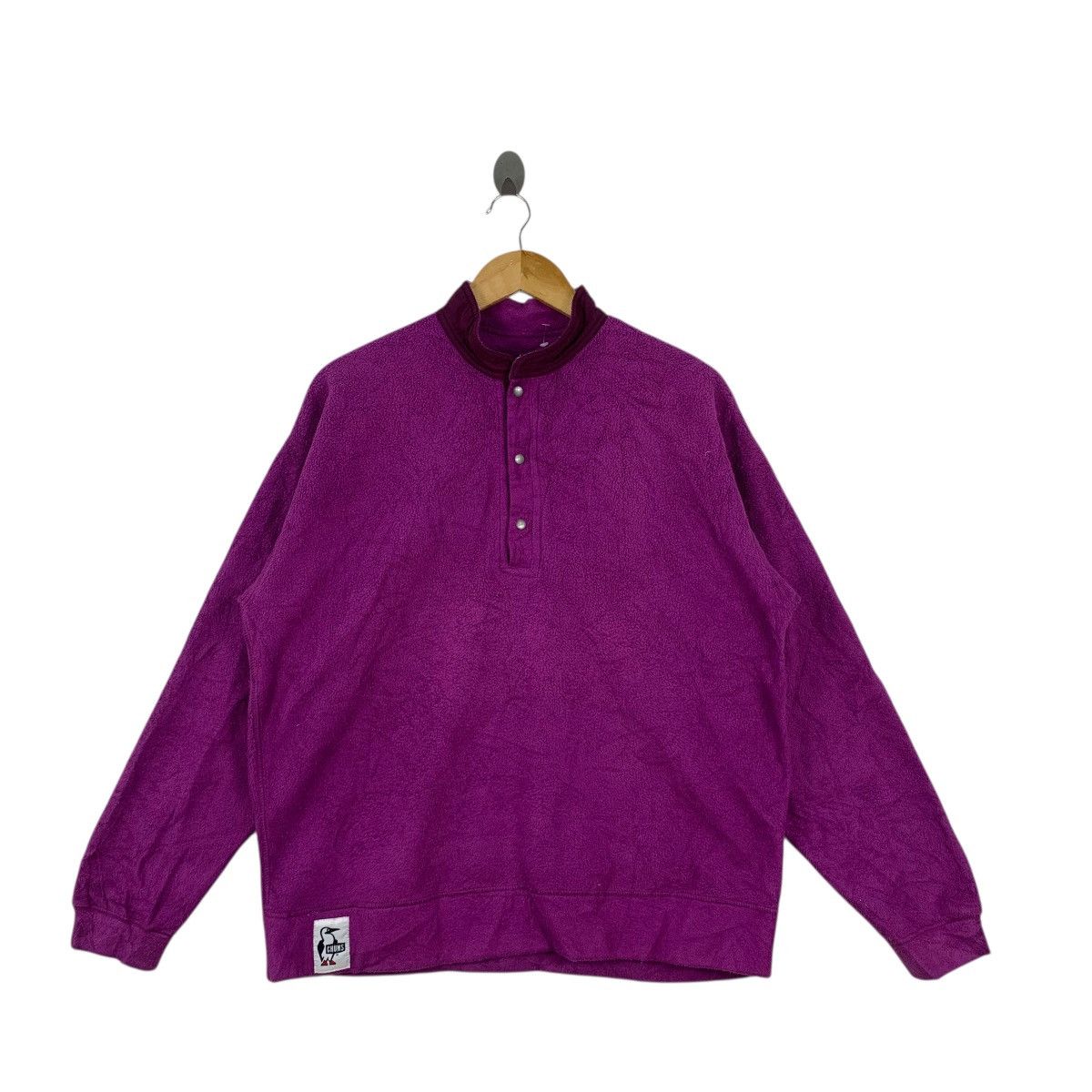 Champs Sport Vintage CHUMPS OUTDOOR Snap Button Fleece Jacket Purple Size XXL / US 16-18 / IT 52-54 - 3 Thumbnail