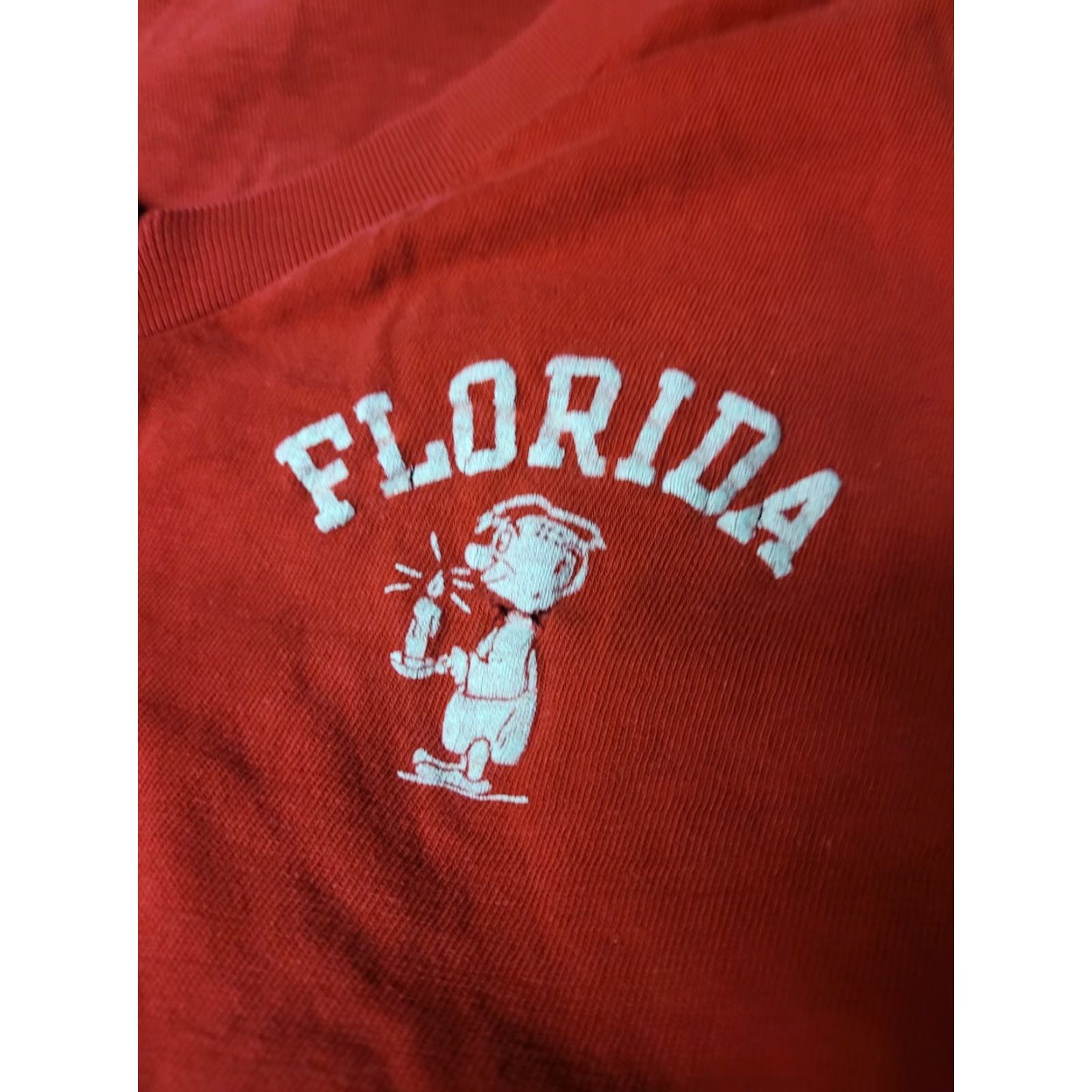 Champion VTG Florida Champion Night Sleep T Shirt M Red Cotton Blend Womens Size M / US 6-8 / IT 42-44 - 4 Thumbnail
