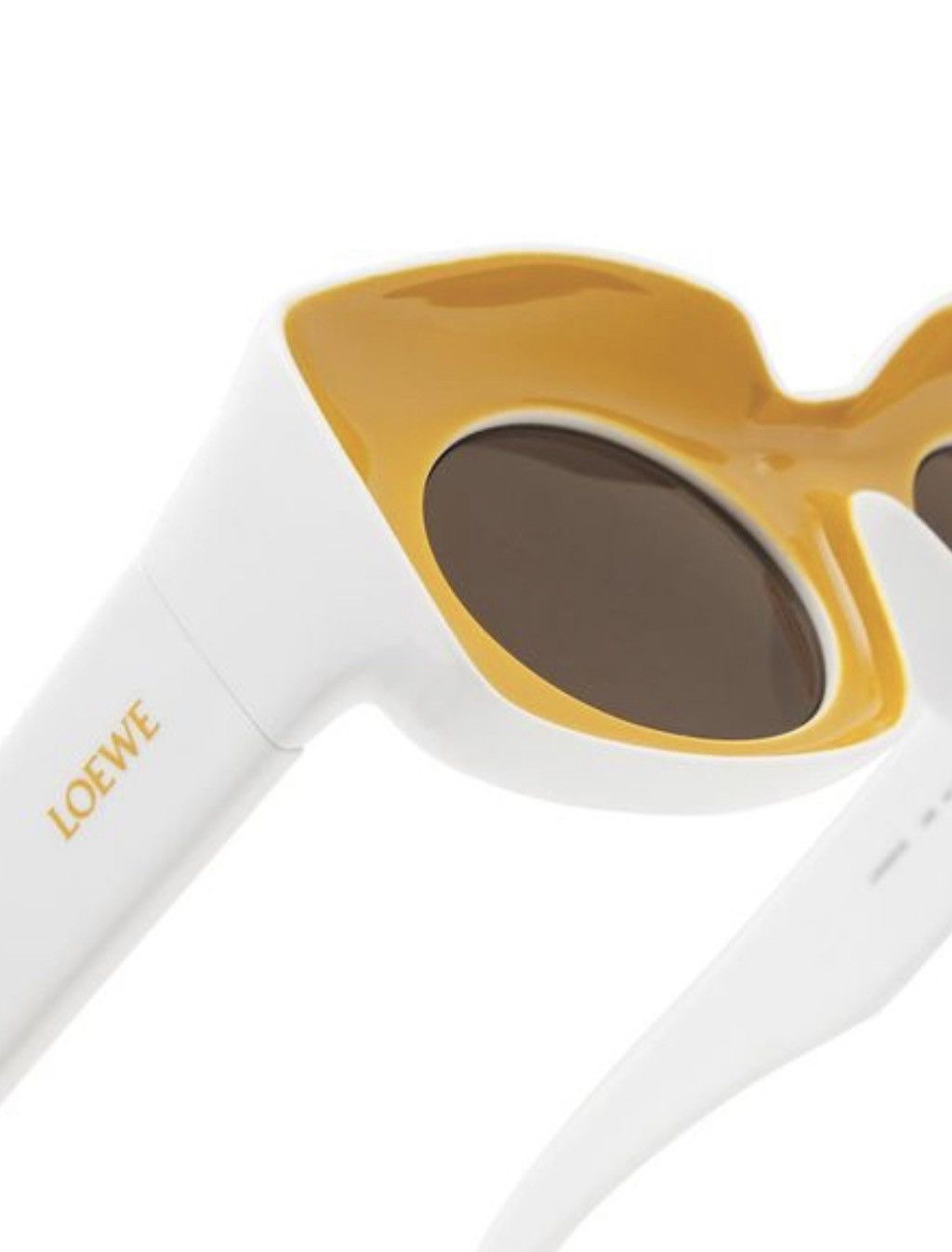 image of Loewe Paula Rectangular Sunglasses in White, Men's