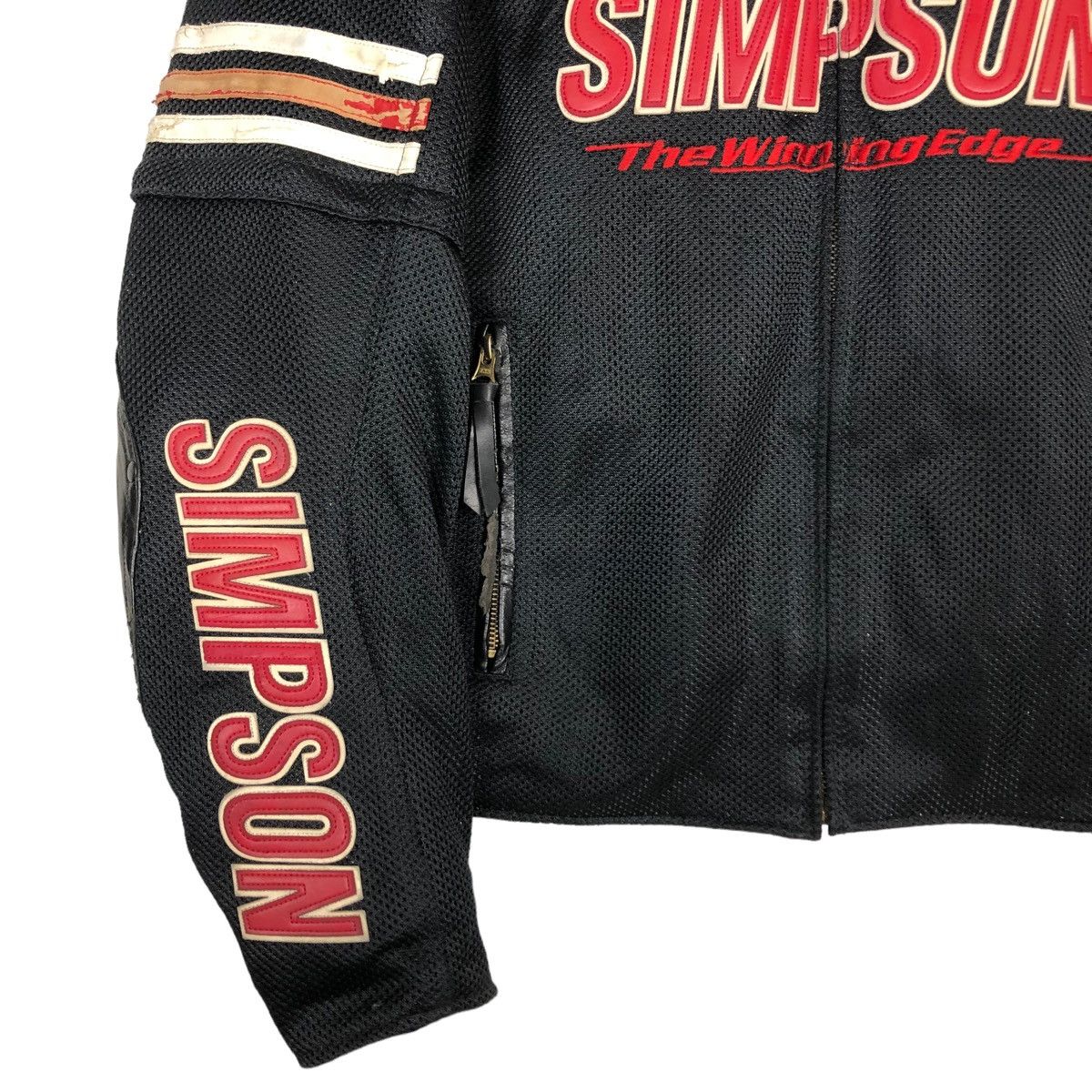 Japanese Brand 🔥VINTAGE RACING BIKER JACKET SIMPSON BIG LOGO SPELL OUT Size US L / EU 52-54 / 3 - 6 Thumbnail