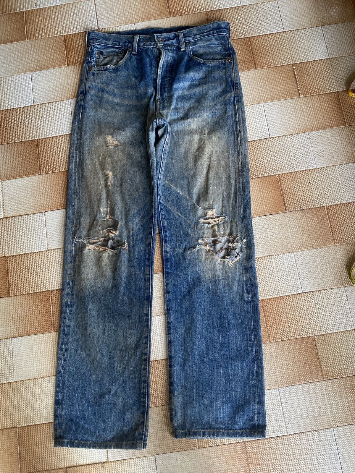 Levi's Vintage Clothing × Salvage × Vintage Vintage 702 big E selvedge denim Size US 30 / EU 46 - 2 Thumbnail