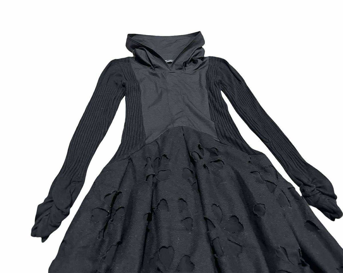 Japanese Brand 🔥Rare Japanese Y2K Esensation Goth Dress Wool Ribbed Knit Size M / US 6-8 / IT 42-44 - 2 Thumbnail
