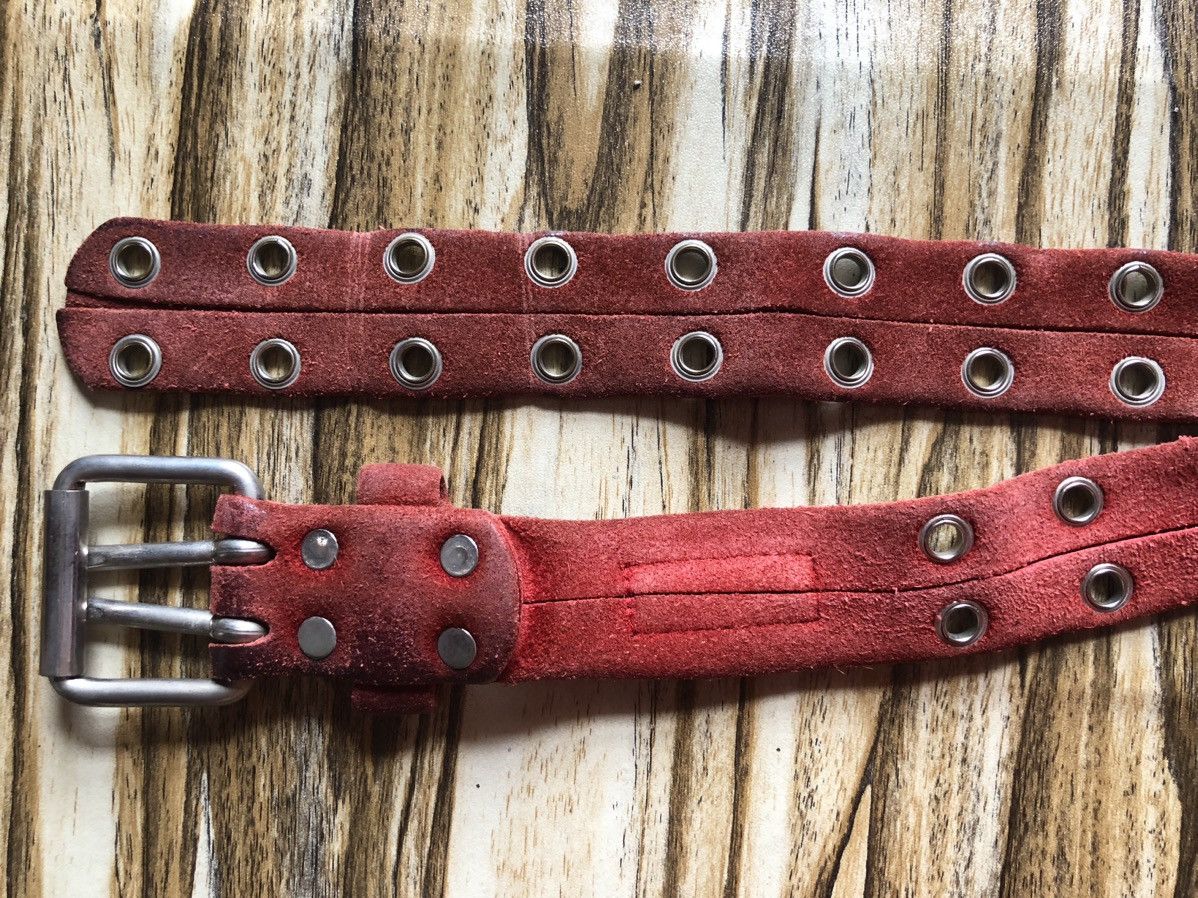 Skull Jeans by an Alchemist “Grommet” red suede belt punk seditionaries alchemists Size ONE SIZE - 7 Thumbnail