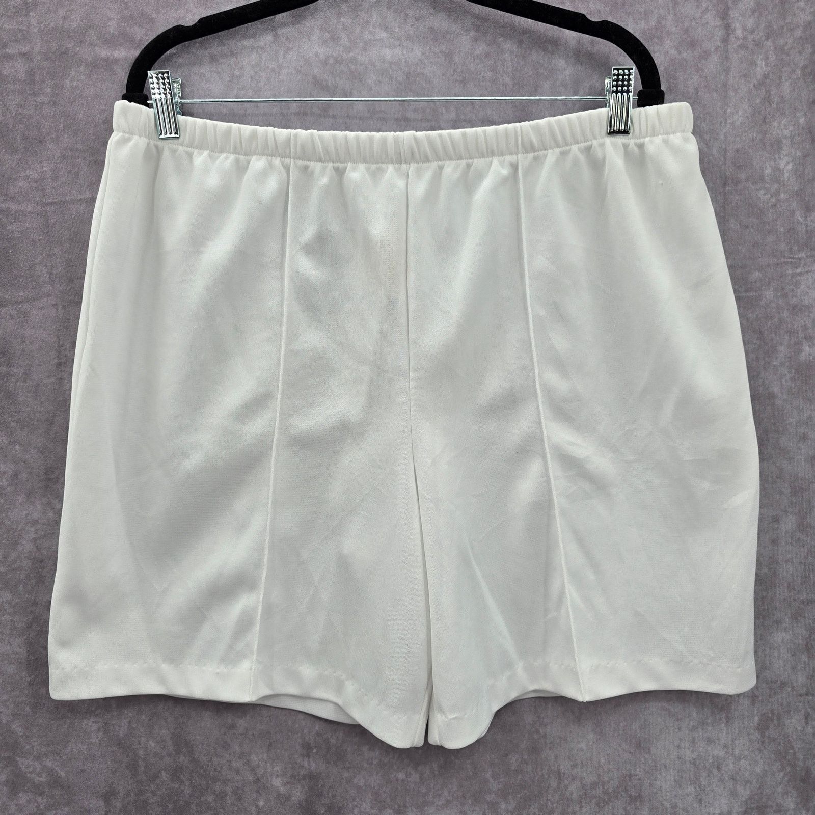 Other Romans White Stretch Flat Front Active Shorts 8 Size 30" / US 8 / IT 44 - 1 Thumbnail
