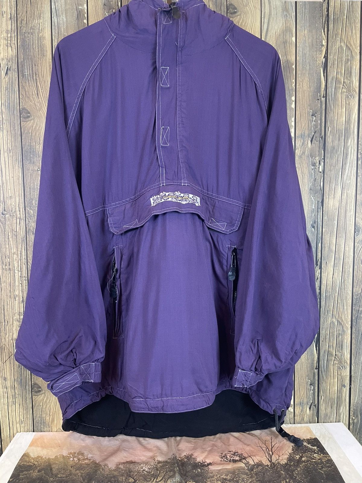 Japanese Brand × Yamaha Yamaha cosmic surf Half Zip Anorak Hood Light Pocket Jacket Size US L / EU 52-54 / 3 - 1 Thumbnail